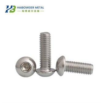 สกรูไทเทเนียมหัวกระทะหกเหลี่ยม